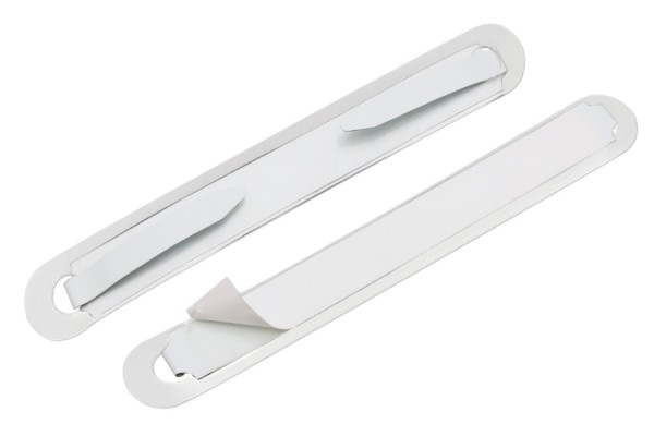 SK-Heftmechaniken, Zungen nach innen, Deckleiste 95 x 12 mm, transparente Deckleiste