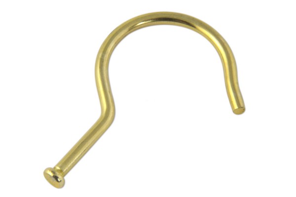 Ganci per campionari in metallo, 70 mm, con testa piatta, ottonati