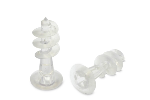 Viti per display per pannelli alveolari, plastica, trasparenti