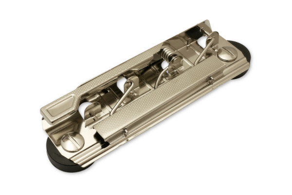 Magnetische Klemmmechaniken mit Hebel, 109 mm breit, vernickelt