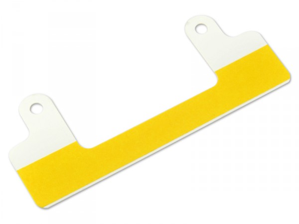 Abheftvorrichtung selbstklebend weiss