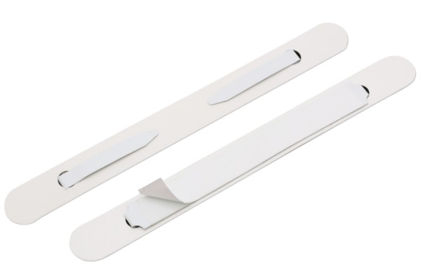 SK-Heftmechaniken, Zungen nach innen, Deckleiste 120 x 12 mm, weiss