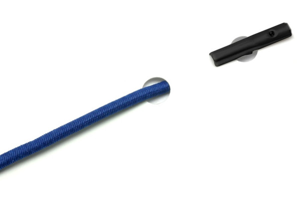 Cordoncini in gomma con copiglie per macchine automatiche, blu