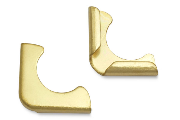 Buchecken, passiviert, 16 mm Schenkellänge, 2 mm Fassung