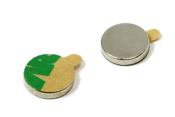Scheibenmagnete, 10,0 x 2 mm, selbstklebend