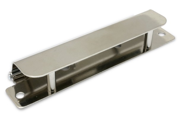 Stiftklammern, 100 mm breit, 70 mm Lochung, vernickelt