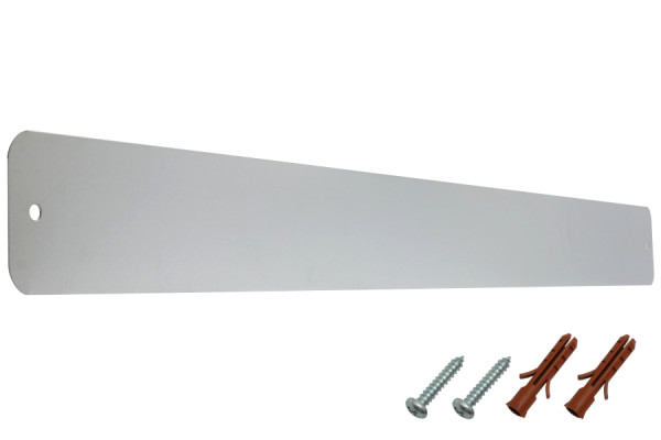 Magnethaftleisten zum Anschrauben, "Alu-Optik" silber matt