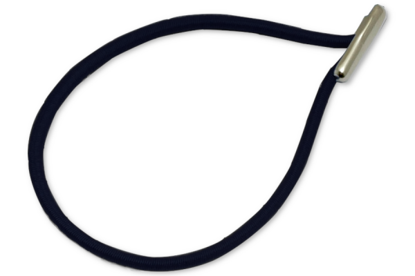 Cordoncini in gomma montati a goccia, blu navy