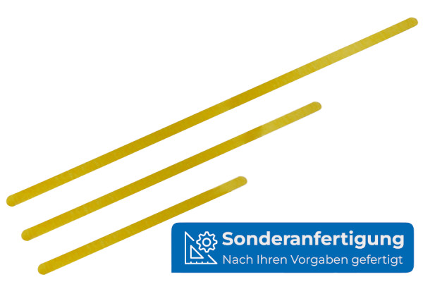 Linguette di archiviazione, verniciate in oro, produzione su misura