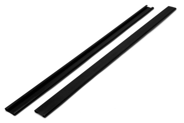 Verschlussleisten Abdeckschienen schwart
