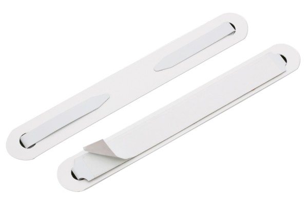 SK-Heftmechaniken, Zungen nach innen, Deckleiste 95 x 12 mm, weiss