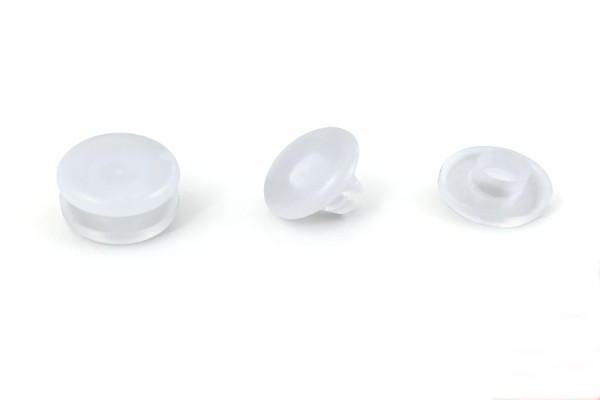 Kunststoff-Nieten transparent