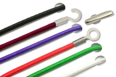 Cordini elastici con copiglia e capocorda