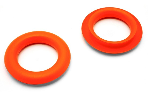 Anelli per fori di presa, in plastica, arancioni