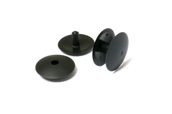 Mini-Bindestifte für Display-Aufsteller, Kunststoff, schwarz