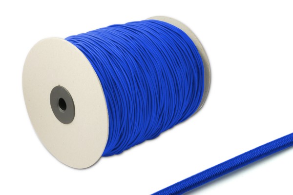 Cordoncino in gomma, Ø 2,2 mm, in rotolo da 500 m, blu medio