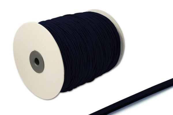 Cordoncino in gomma, Ø 2,2 mm, in rotolo da 500 m, blu navy