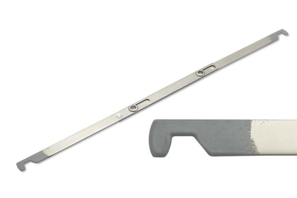 Binari di sospensione, inseribili, estremità sinterizzate grigie, foratura da 80 mm