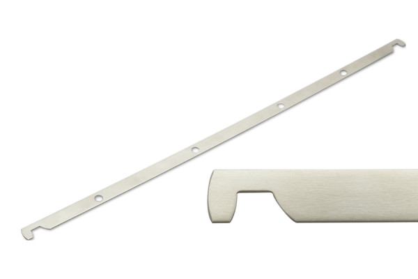 Binari di sospensione, nichelate, 4 fori, foratura 80/80/80 mm