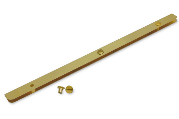 Guide per menu, 330 mm, in ottone, foratura 119/119 mm, viti incluse