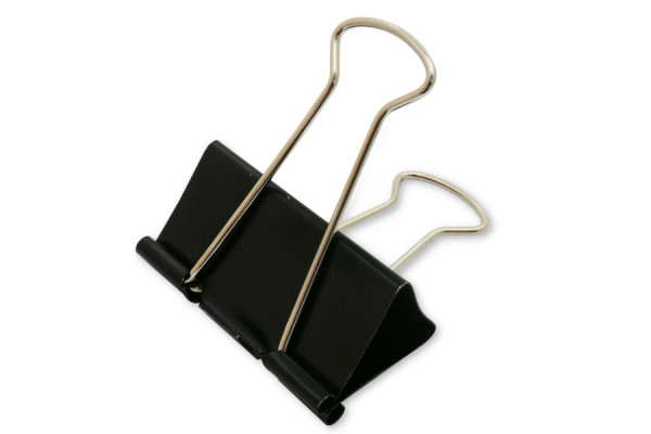 Molle fermafogli Foldback / Clip multiuso, larghezza 51 mm, nero