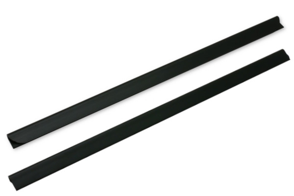 Listelli a morsetto, montatura da 3-4 mm, nero