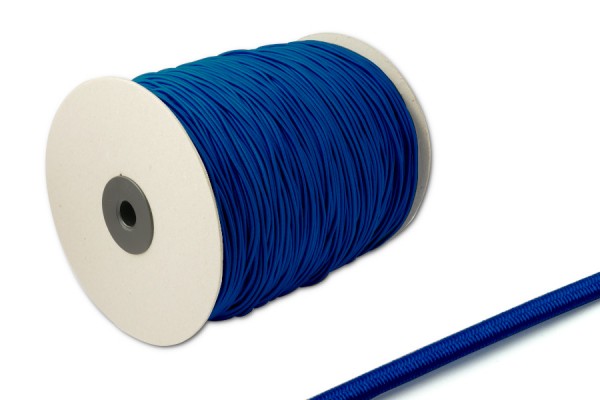 Cordoncino in gomma, Ø 2,2 mm, in rotolo da 500 m, blu
