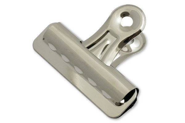 Boston Bulldog Clips, 56 mm breit, vernickelt