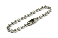 Catenelle a sfere con chiusura,<BR>Ø 2,4 mm, nichelate