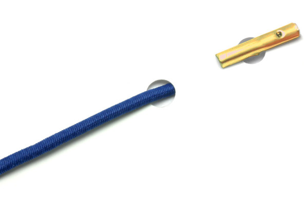 Cordoncini in gomma con copiglie per macchine automatiche, blu
