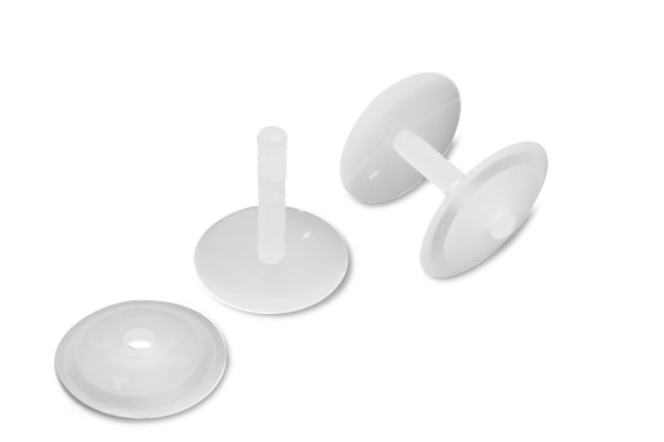 Bindestifte, schmal für Display-Aufsteller, Kunststoff, natur