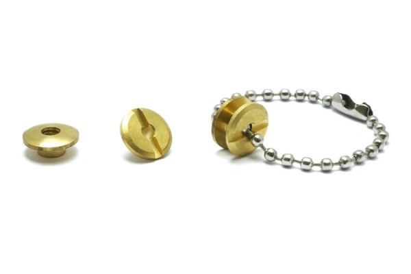 Kollektions-Buchschrauben gold vermessingt