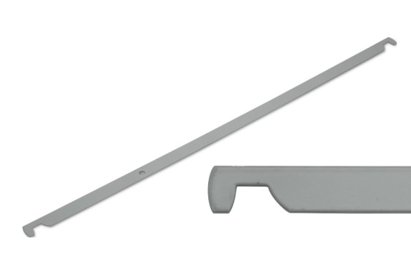 Hängeschienen, grau pulverbeschichtet, ungelocht