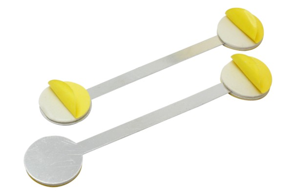 Wobbler per scaffali in alluminio, 90 mm, con 3 superfici adesive