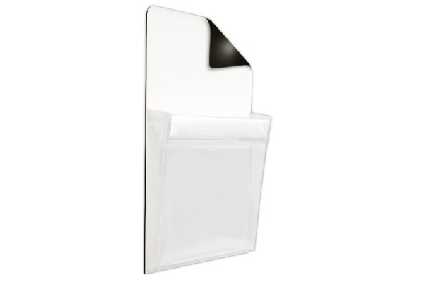 Tasche magnetica per DIN A4, con striscia per etichetta, 240 x 300 mm