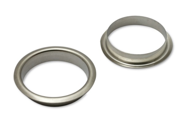 Greiflochringe, vernickelt