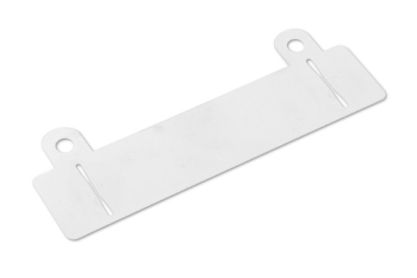 Dispositivi di archiviazione asolati, bianco, 100 mm