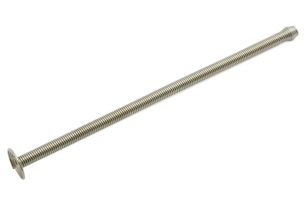 Molle a spirale con bordino, 100 mm, nichelate