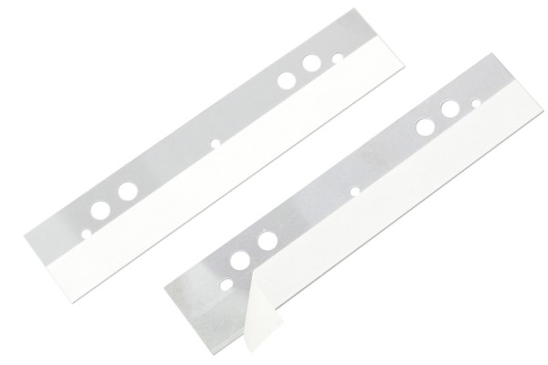 Strisce adesive per archiviazione, 125 x 25 mm, trasparenti