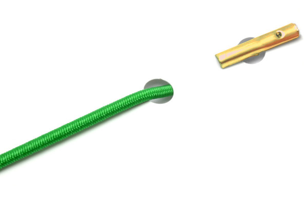 Cordoncini elastici con copiglie per macchine automatiche, verdi