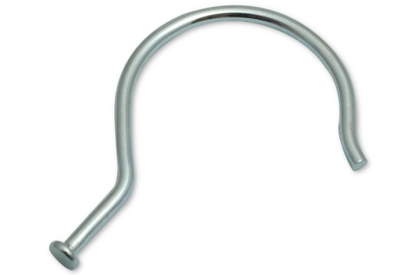 Ganci per campionari in metallo, 77 mm, con testa piatta, zincati