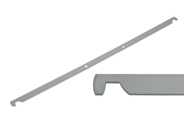 Binari di sospensione, verniciati a polvere grigie, foratura da 80 mm