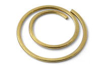 Graffette rotonde "circular", <BR>diametro 20 mm, <BR>ottonate