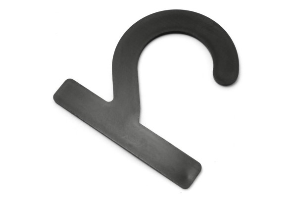 Ganci per campionari in plastica, 72 x 72 x 2 mm, neri