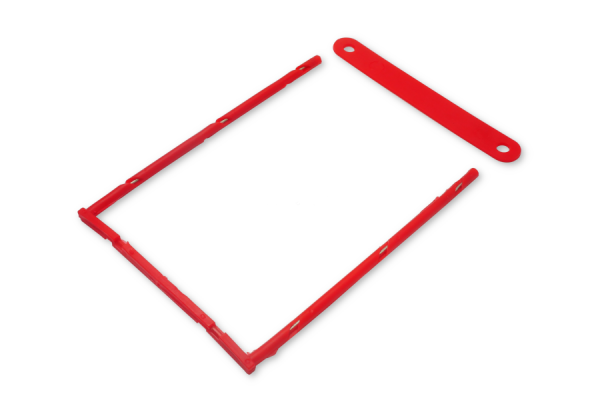 Fascette con anima in metallo, rosse