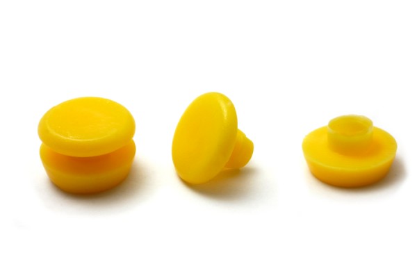 Kunststoff-Nieten gelb