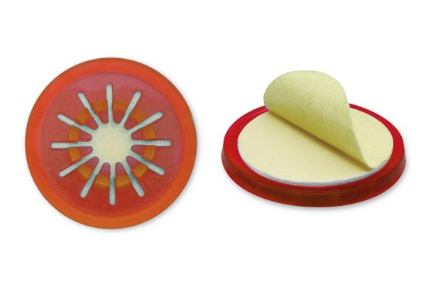 Supporti per CD, diametro 30 mm, rosso