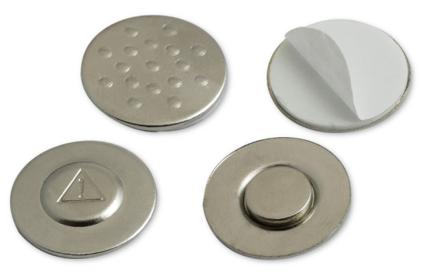 Magnete für Namensschilder, 20 mm Durchmesser, selbstklebend
