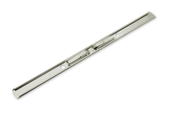 Listelli di chiusura a scorrimento per molle a spirale, 202 x 13 mm, nichelati