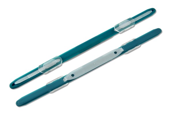 Heftverschlüsse aus Kunststoff, grün